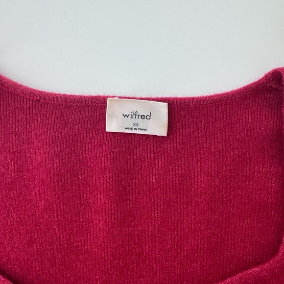 Aritzia Wilfred Greer Sweater in Red - Picture 2 of 6